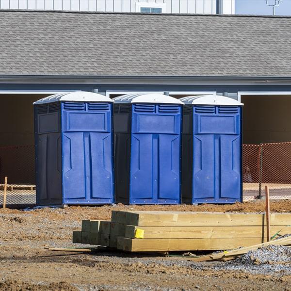 Heavy-duty construction site porta potty in Hickory, North Carolina